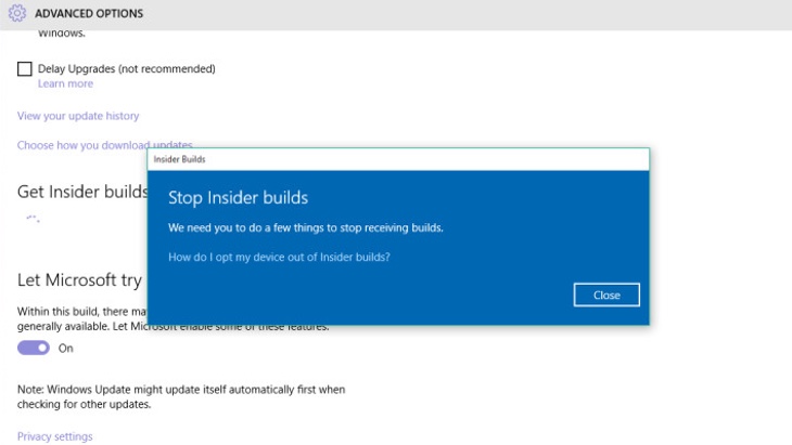 Windows 10 получила новую опцию обновлений