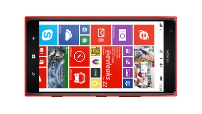 Пресс-фото планшетофона Nokia на Windows Phone 8