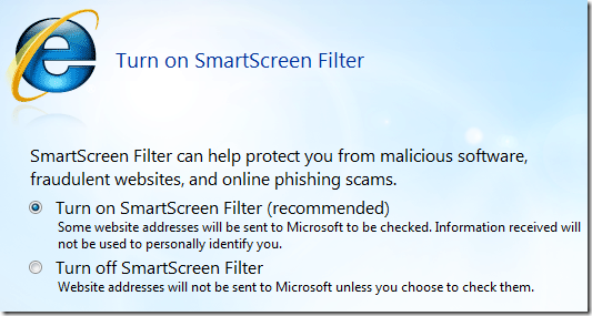 IE8 Beta 2 | Фильтр SmartScreen