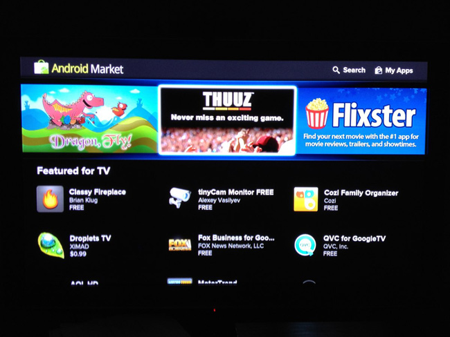 В Интернет просочились скриншоты Google TV 2.0