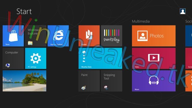 Новые скриншоты Windows 8 pre-Beta