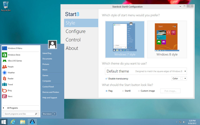 Stardock Start8