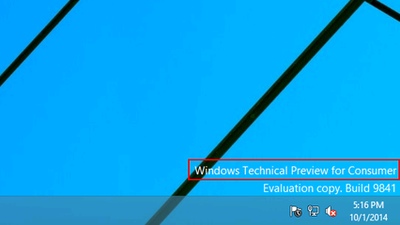 В Windows 10 TP найден код Consumer Preview